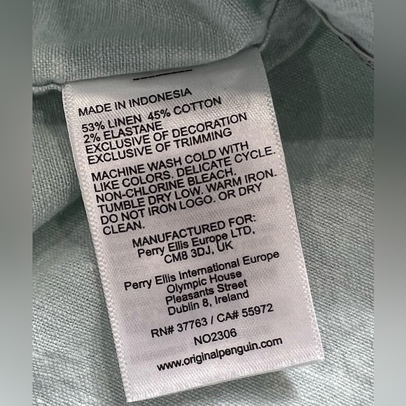 Penguin Large pastel mint green button down shirt - Picture 6 of 8